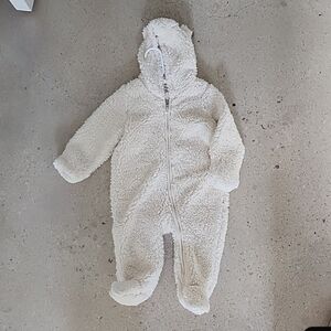Baby GAP Sherpa Footed Onesie 6 to 12 months